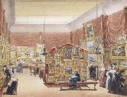 George Scharf Interior of the Gallery of the New Society of Painters in Watercolours (mk47) Spain oil painting reproduction